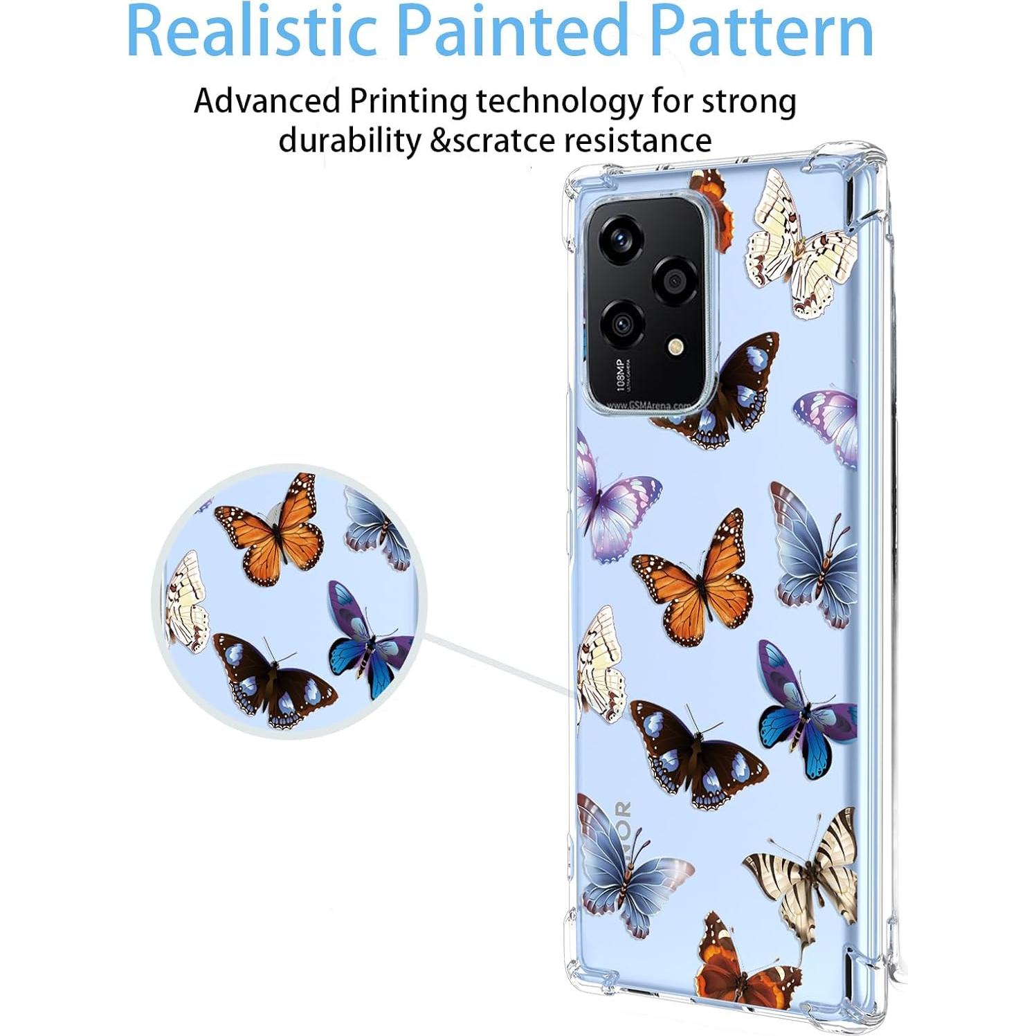 Funda TPU Huawei Honor 200 Lite Mariposas Coloridas Floral