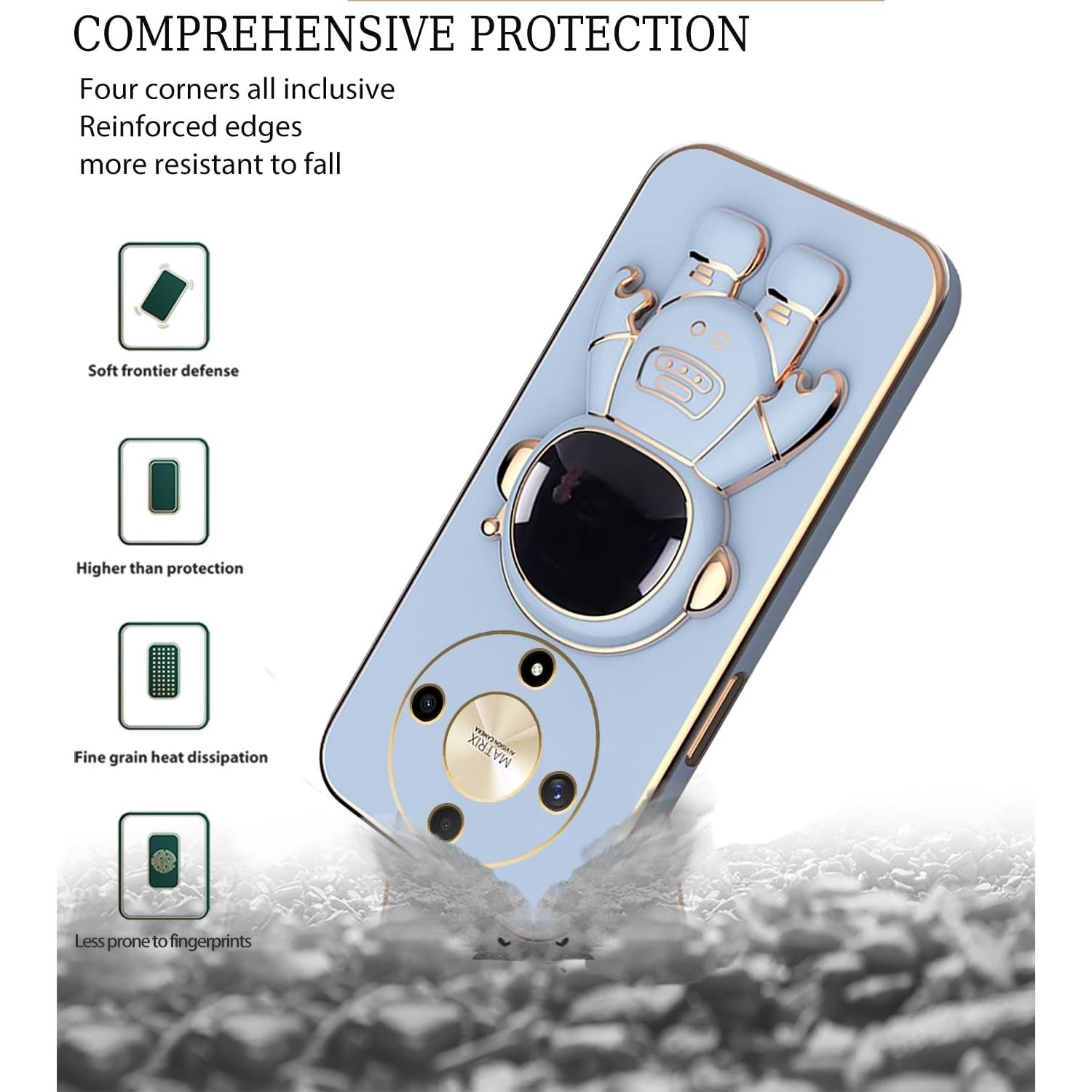 Funda Honor Magic 6 Lite Silicona TPU Astronauta Azul