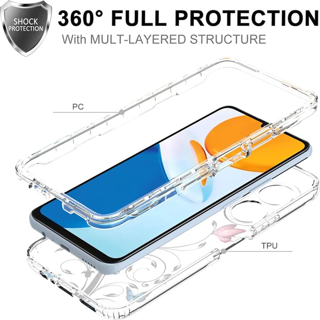 Funda Protectora para Honor X7 Ueokeird con Patrón Mariposa