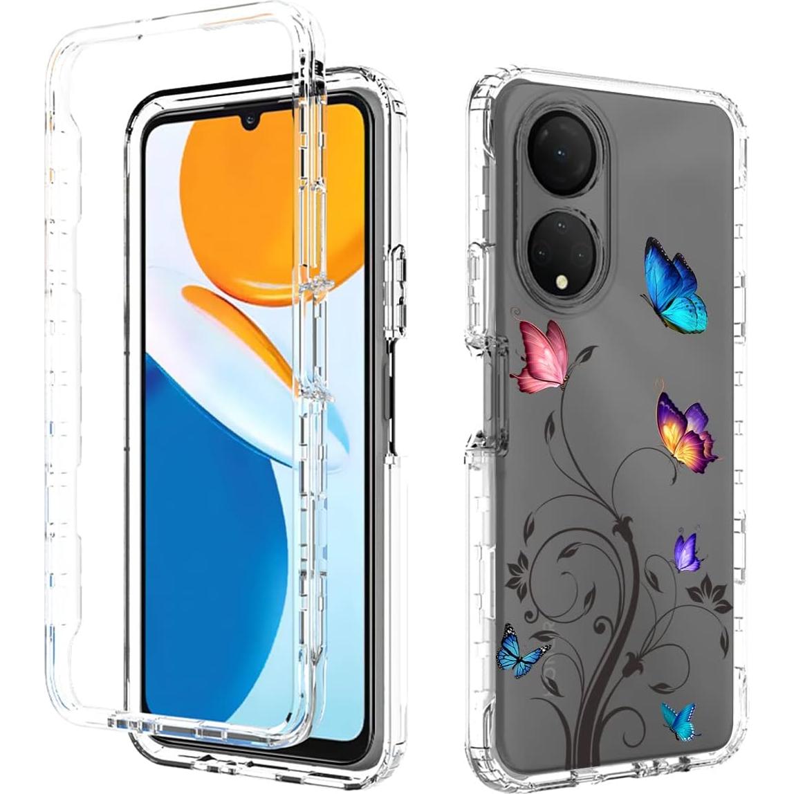 Funda Protectora para Honor X7 Ueokeird con Patrón Mariposa