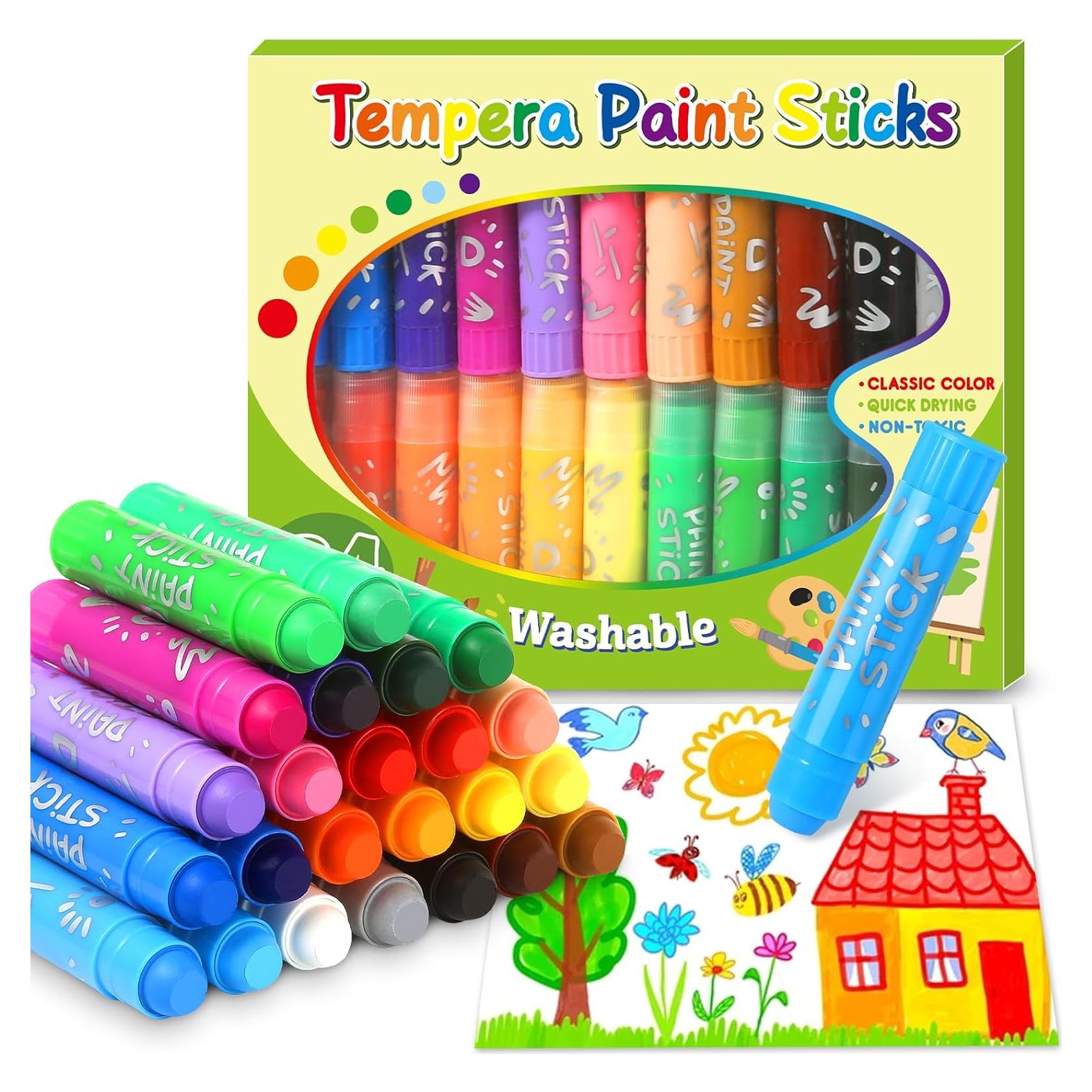 Set de Tizas de Pintura Tempera Duchong 24 Colores Lavables