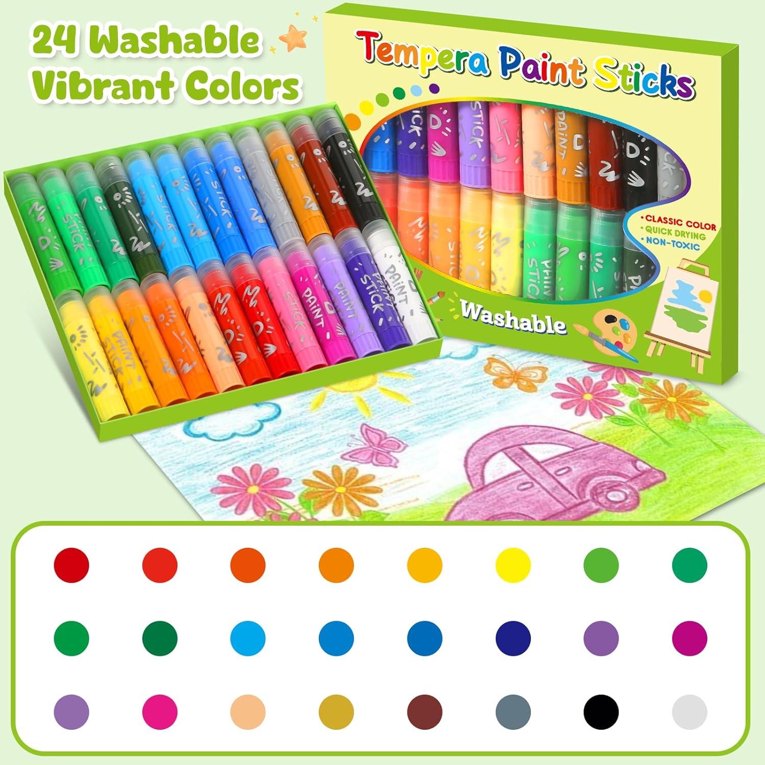 Set de Tizas de Pintura Tempera Duchong 24 Colores Lavables