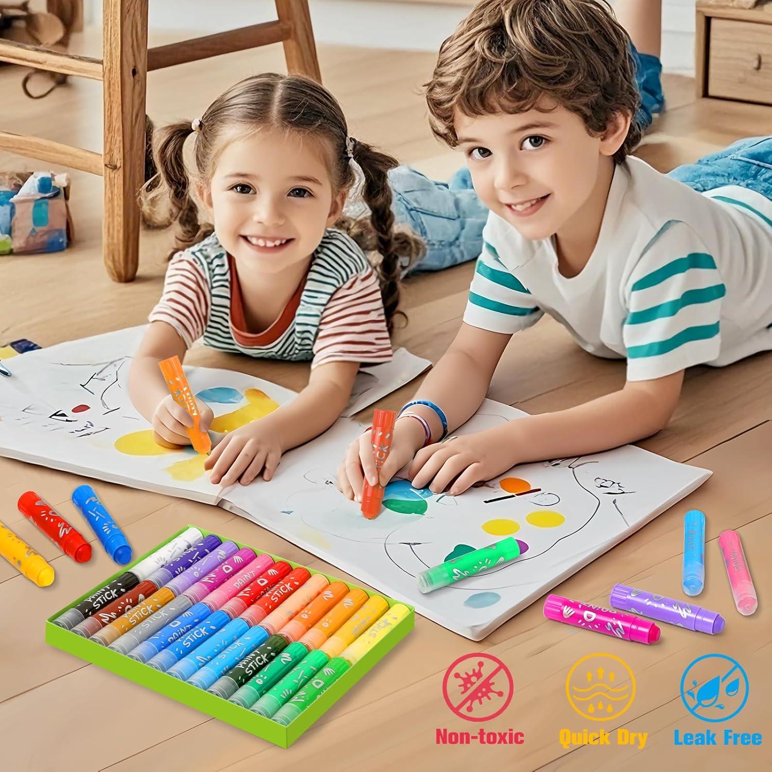 Set de Tizas de Pintura Tempera Duchong 24 Colores Lavables