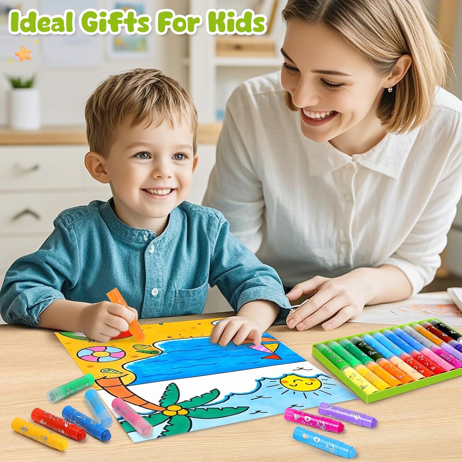 Set de Tizas de Pintura Tempera Duchong 24 Colores Lavables