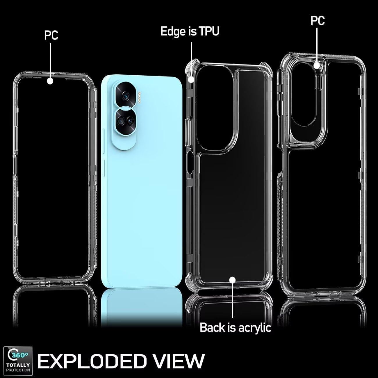 Funda Honor 90 Lite 5G Transparente con Protector de Pantalla