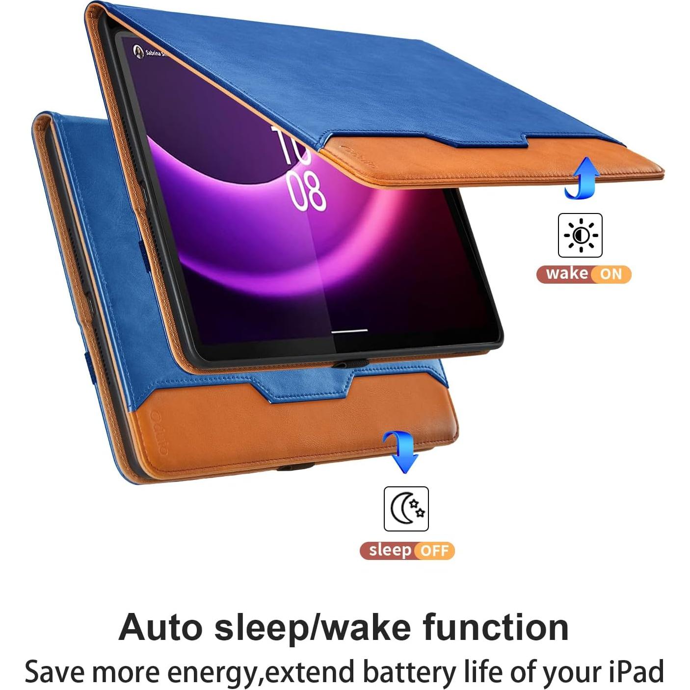 Funda de Cuero PU para Lenovo Tab P11 Gen 2 11.5" Azul