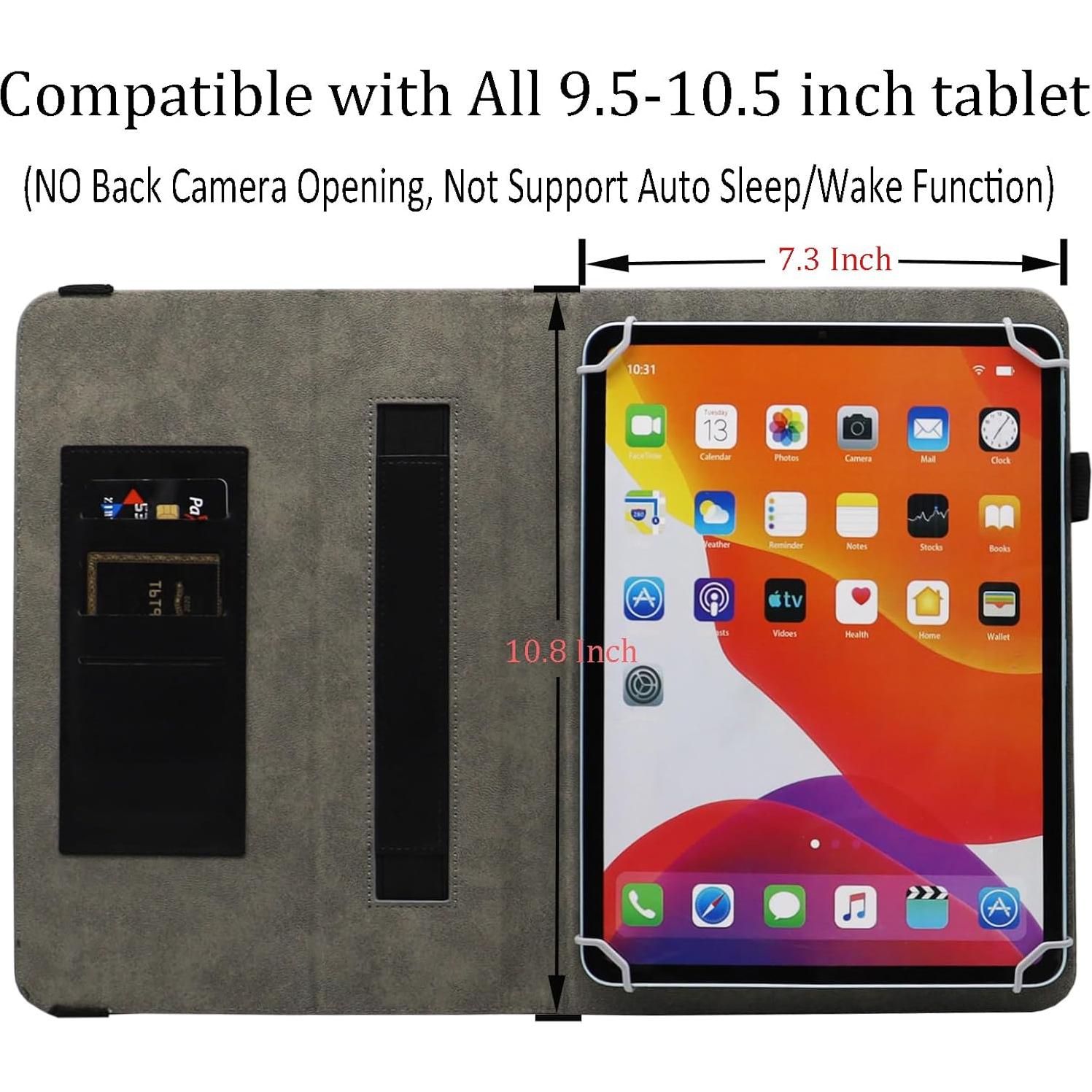 Funda Universal para Tableta Viclowlpfe 9.6-10.5 Pulgadas Azul