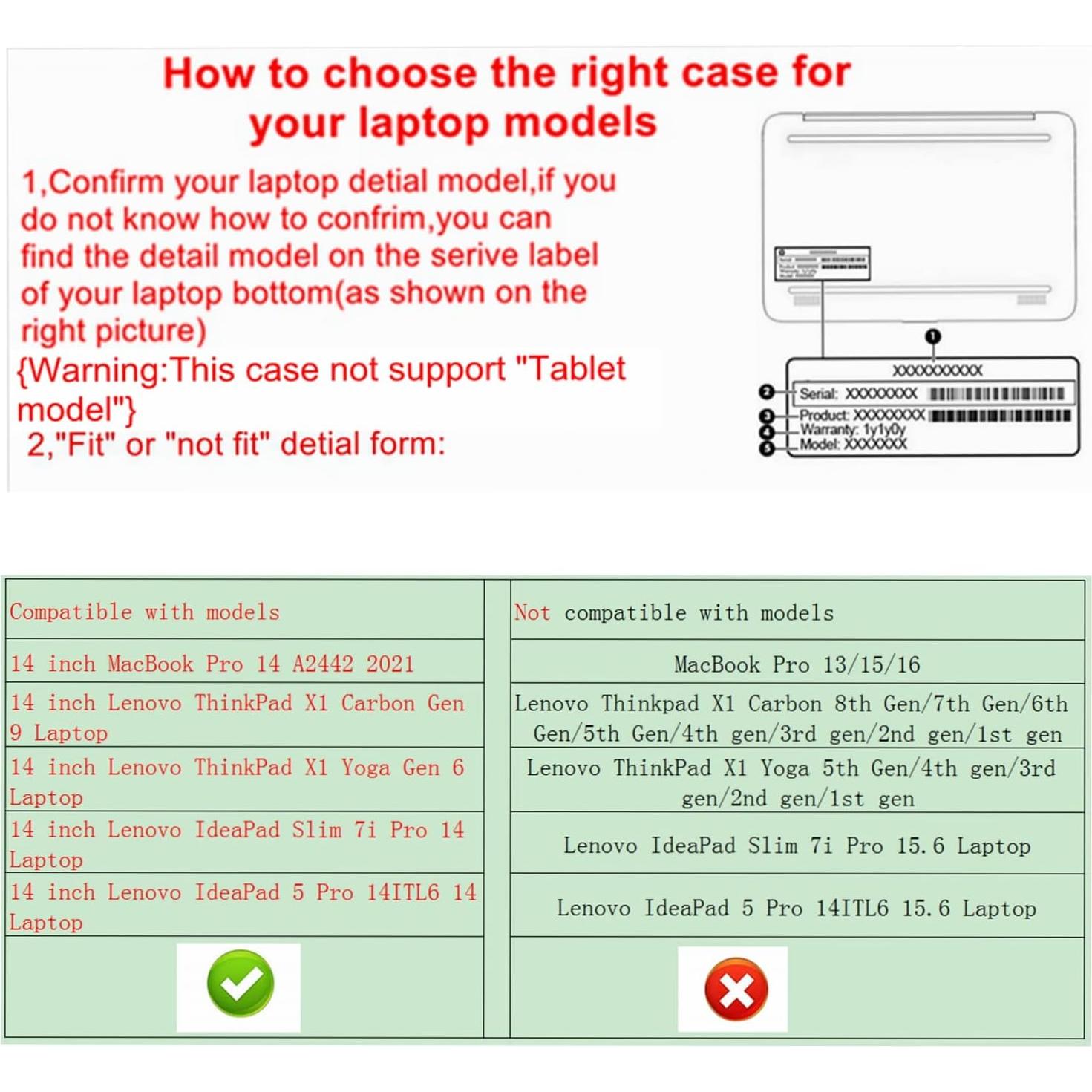 Funda de cuero PU para Lenovo ThinkPad X1 Carbon 14" - Galaxia