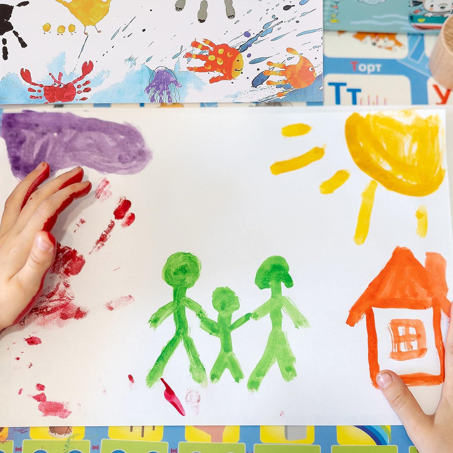 Papel para Pintura con Dedos Mr. Pen 22 Hojas 28x36 cm