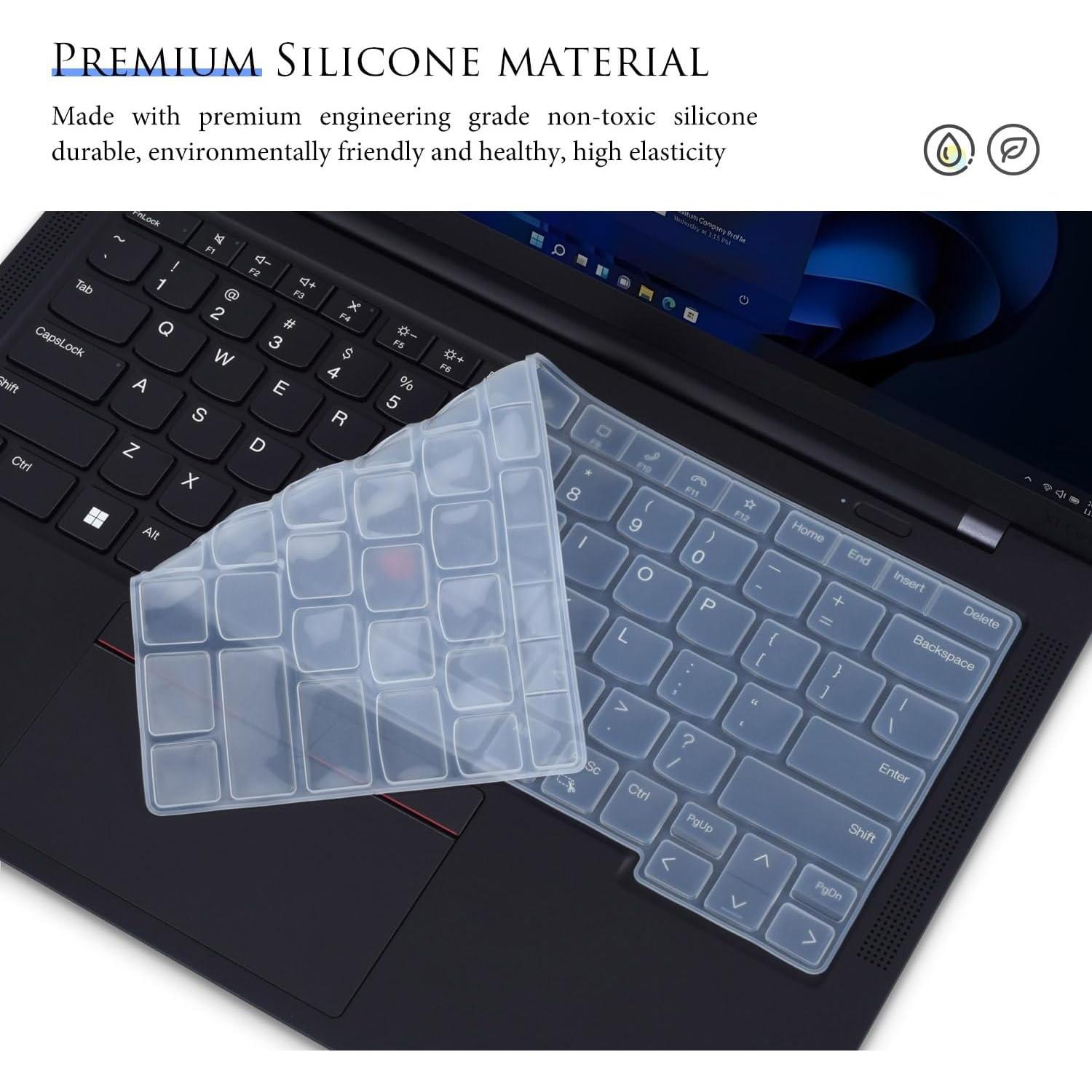 Cubierta de Teclado Silicona Transparente para Lenovo ThinkPad 14"