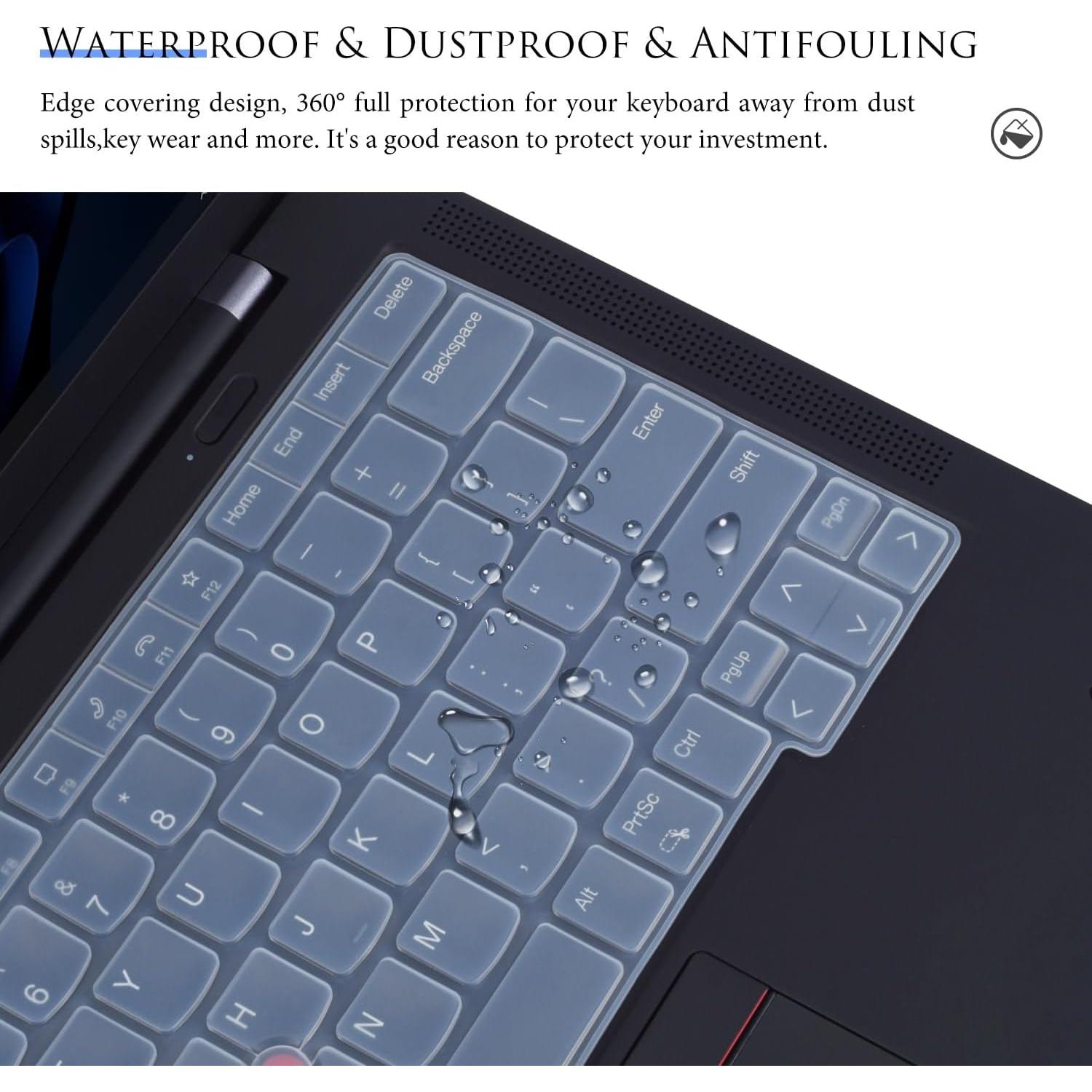 Cubierta de Teclado Silicona Transparente para Lenovo ThinkPad 14"