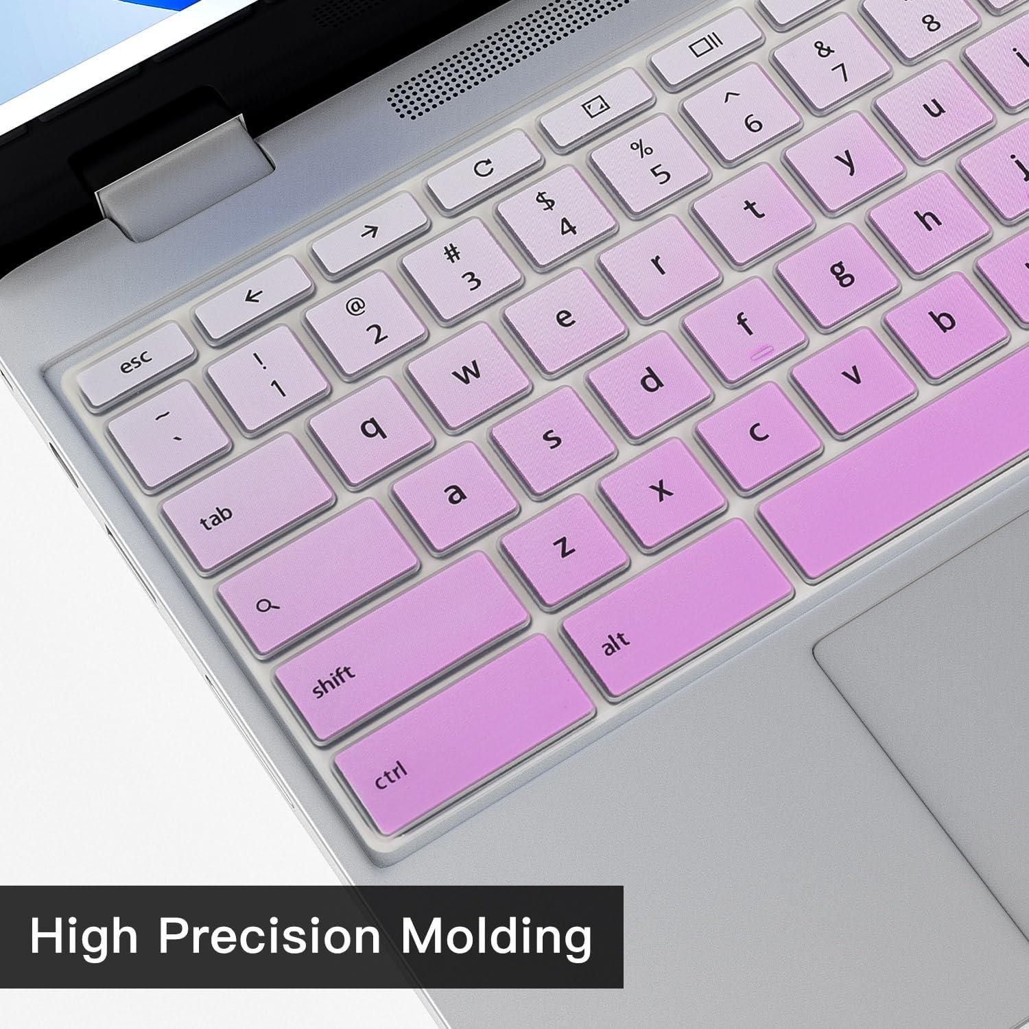 Cubierta de Teclado CaseBuy Rosa Ombre para Lenovo Chromebook 11.6"