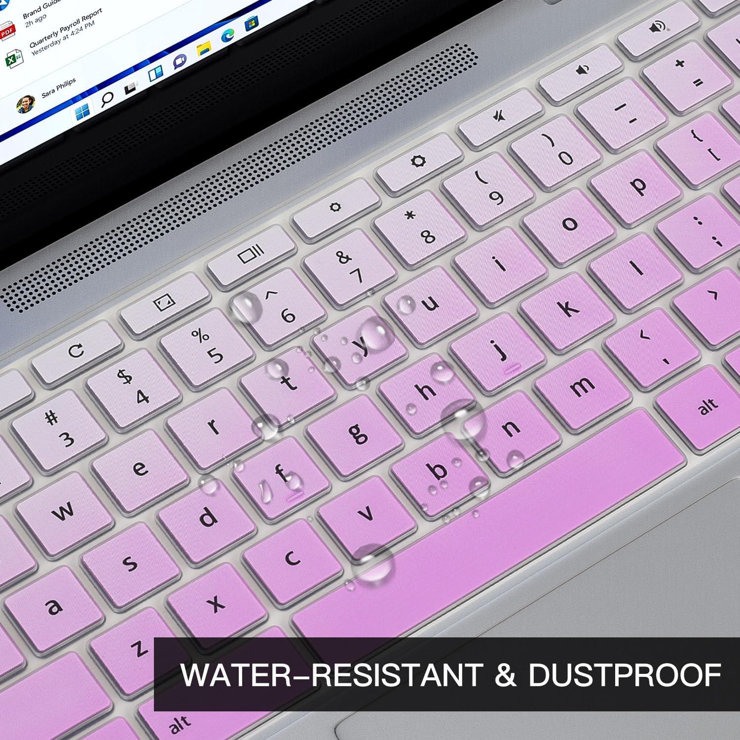 Cubierta de Teclado CaseBuy Rosa Ombre para Lenovo Chromebook 11.6"