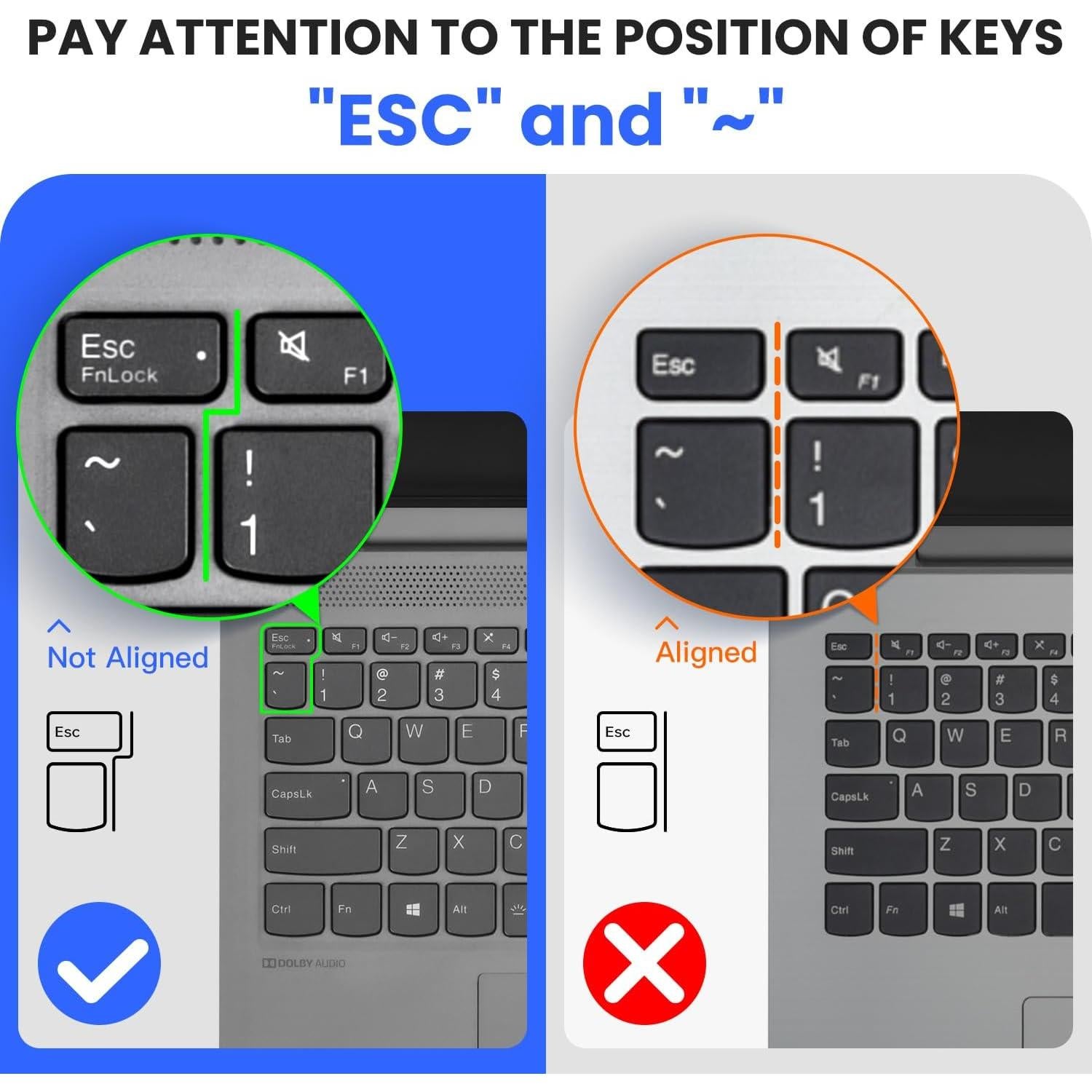 Cubierta de Teclado CaseBuy para Lenovo IdeaPad 15.6 Negro