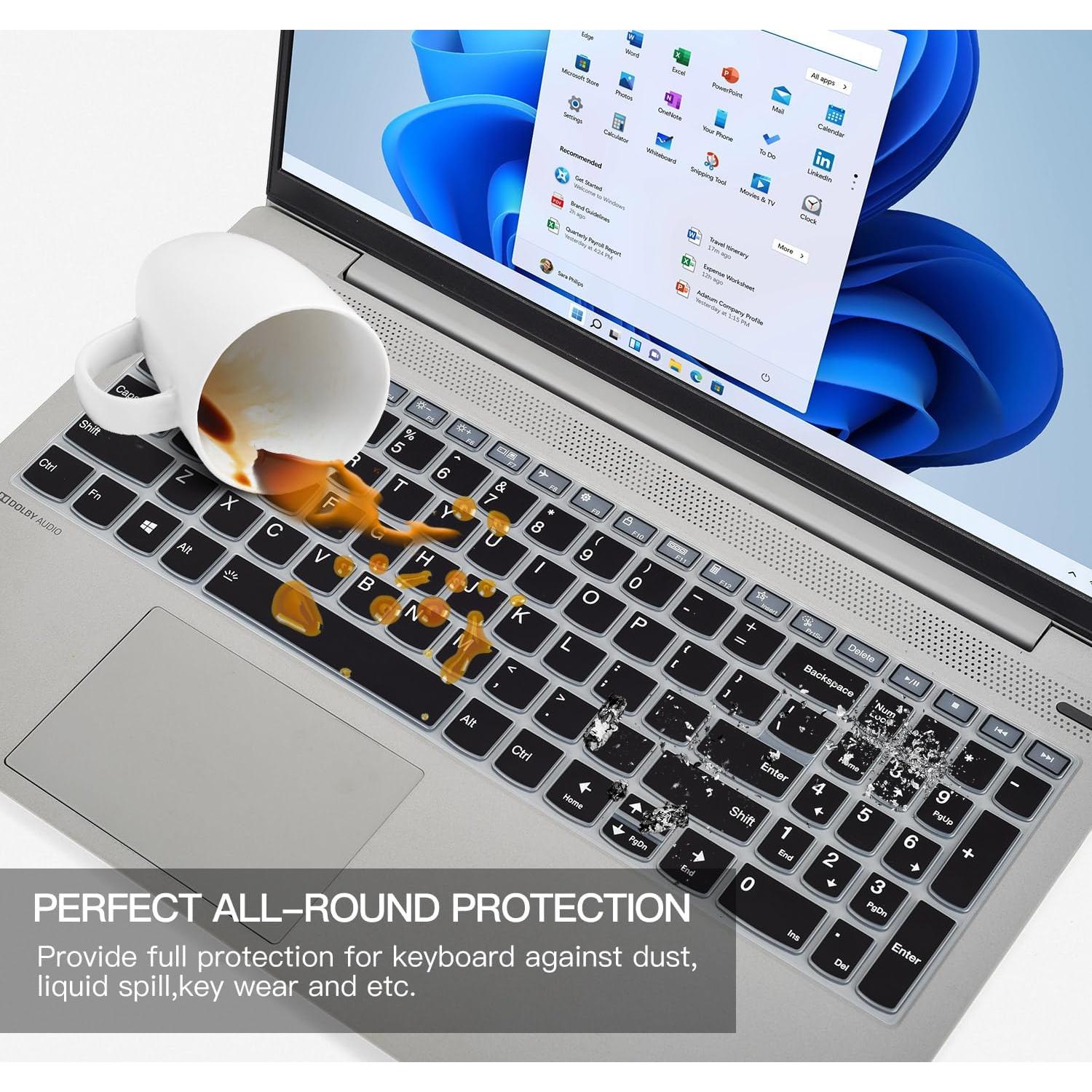 Cubierta de Teclado CaseBuy para Lenovo IdeaPad 15.6 Negro