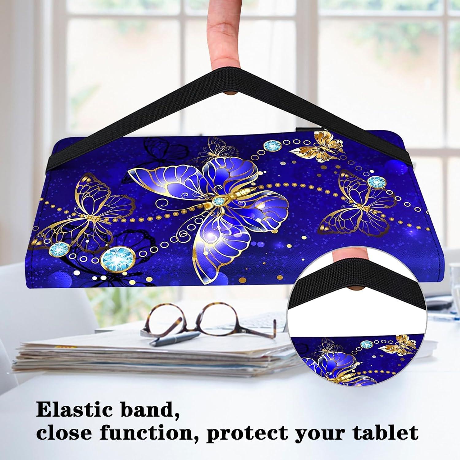 Funda Plegable para Lenovo Tab M11 2024 - VODEFOX, Mariposa Diamante