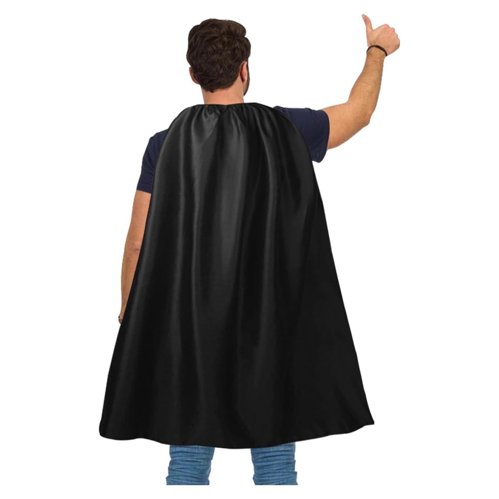 Capa de Superhéroe para Adultos Maklulu - 120 cm, Máscara Incluida