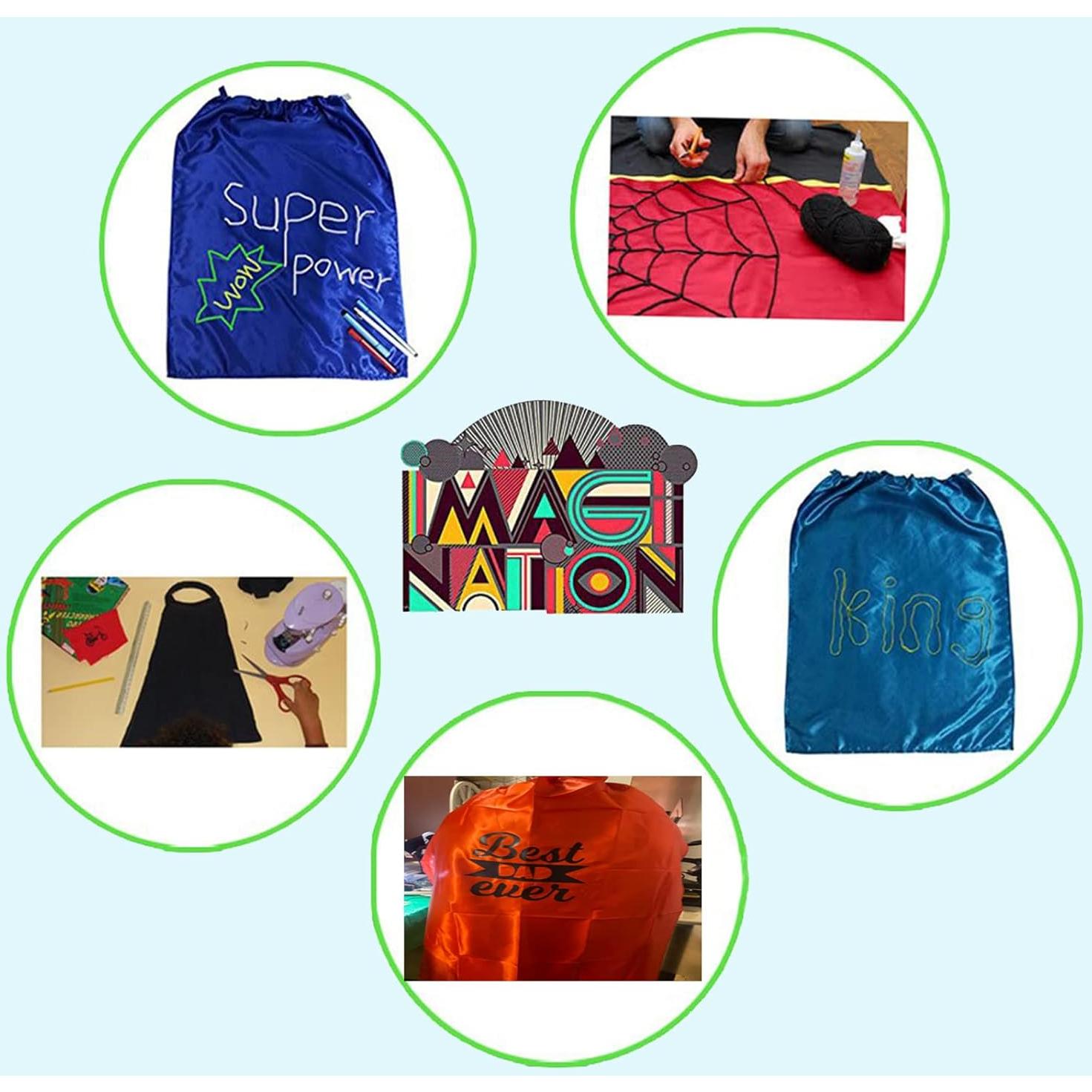 Capa de Superhéroe para Adultos Maklulu - 120 cm, Máscara Incluida