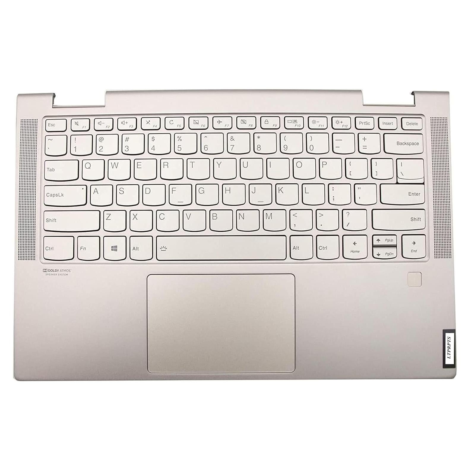 Palmrest Superior Lenovo Yoga C740-14IML Plateado con Teclado