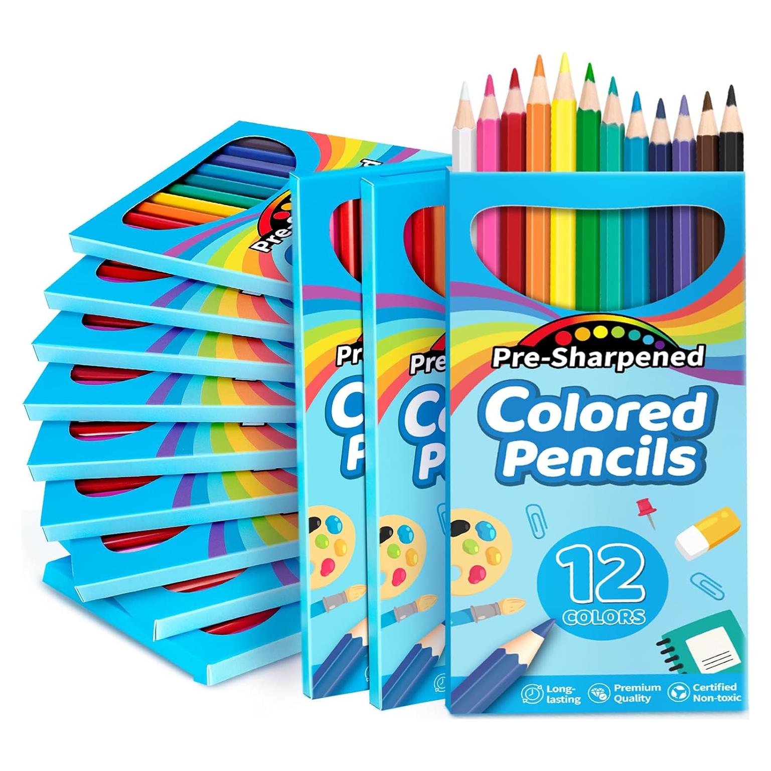 Lápices de Colores V-Opitos 168 Piezas Pre-afilados