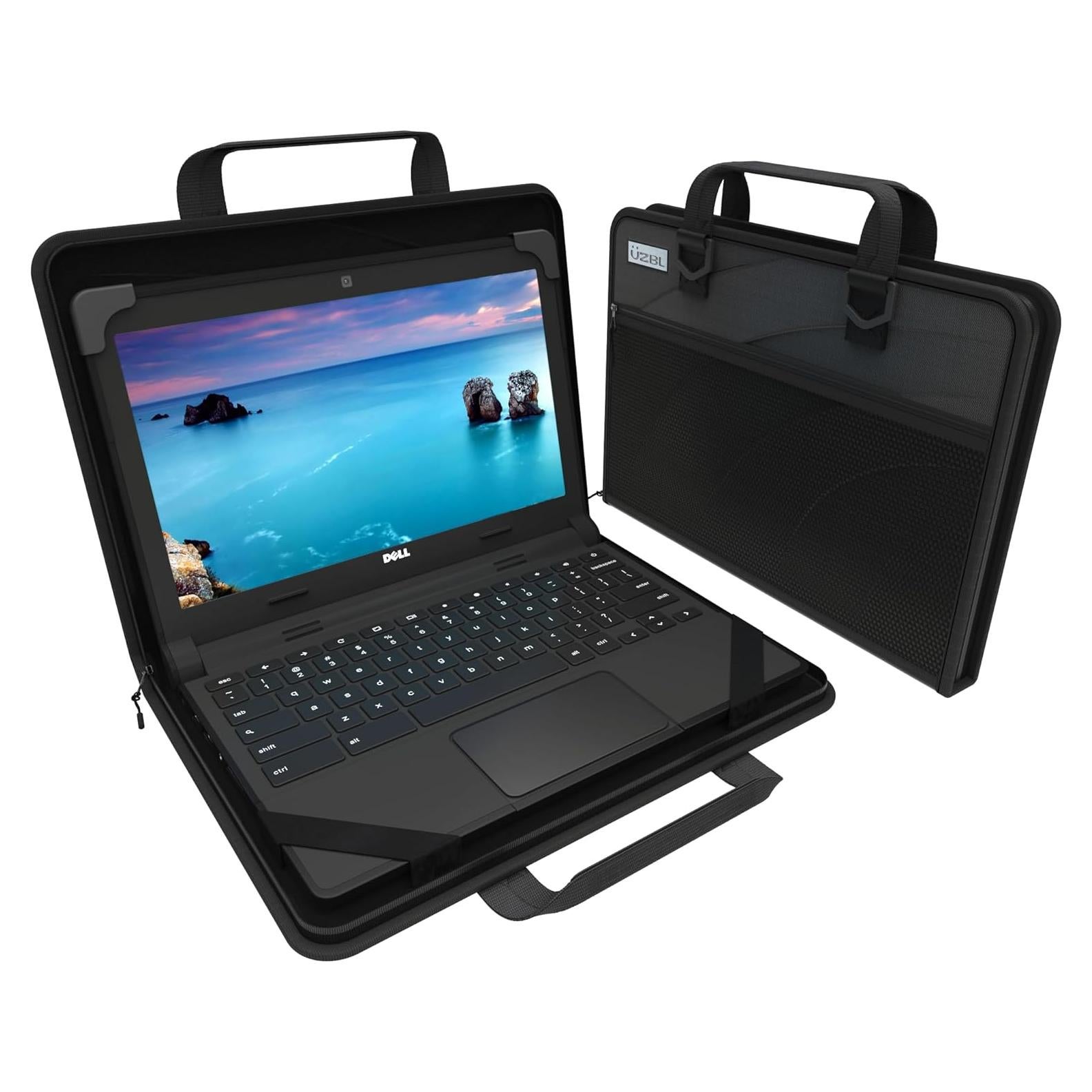 Funda Dura UZBL para Chromebook 11-11.6" con Correa