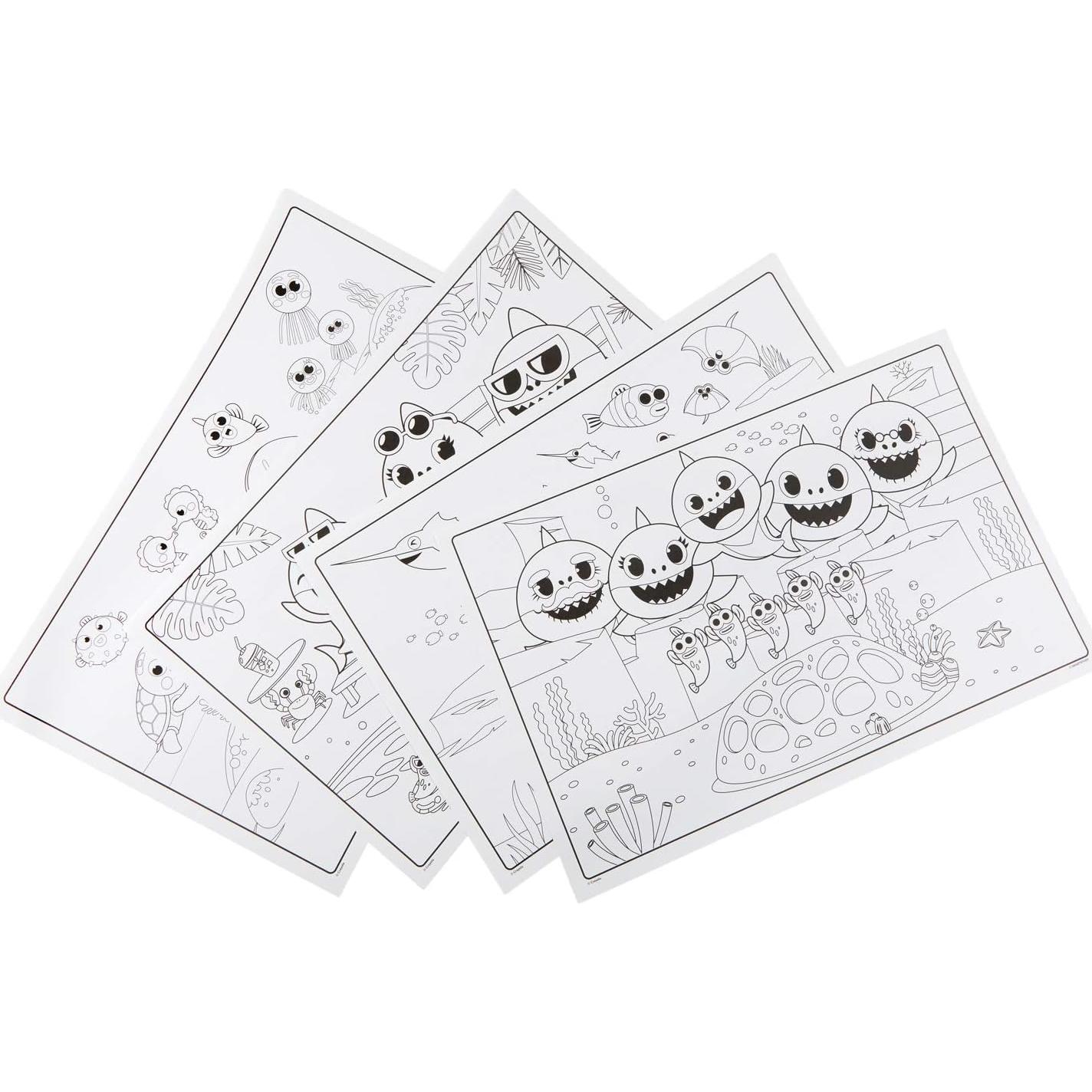 Páginas Gigantes para Colorear Baby Shark - Crayola