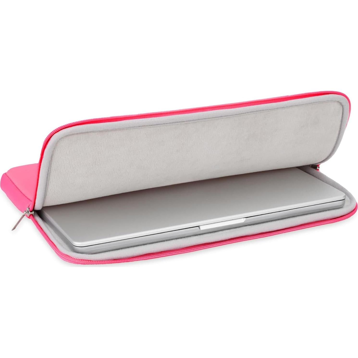 Funda Protectora RAINYEAR para Laptop 15" Rosa Brillante