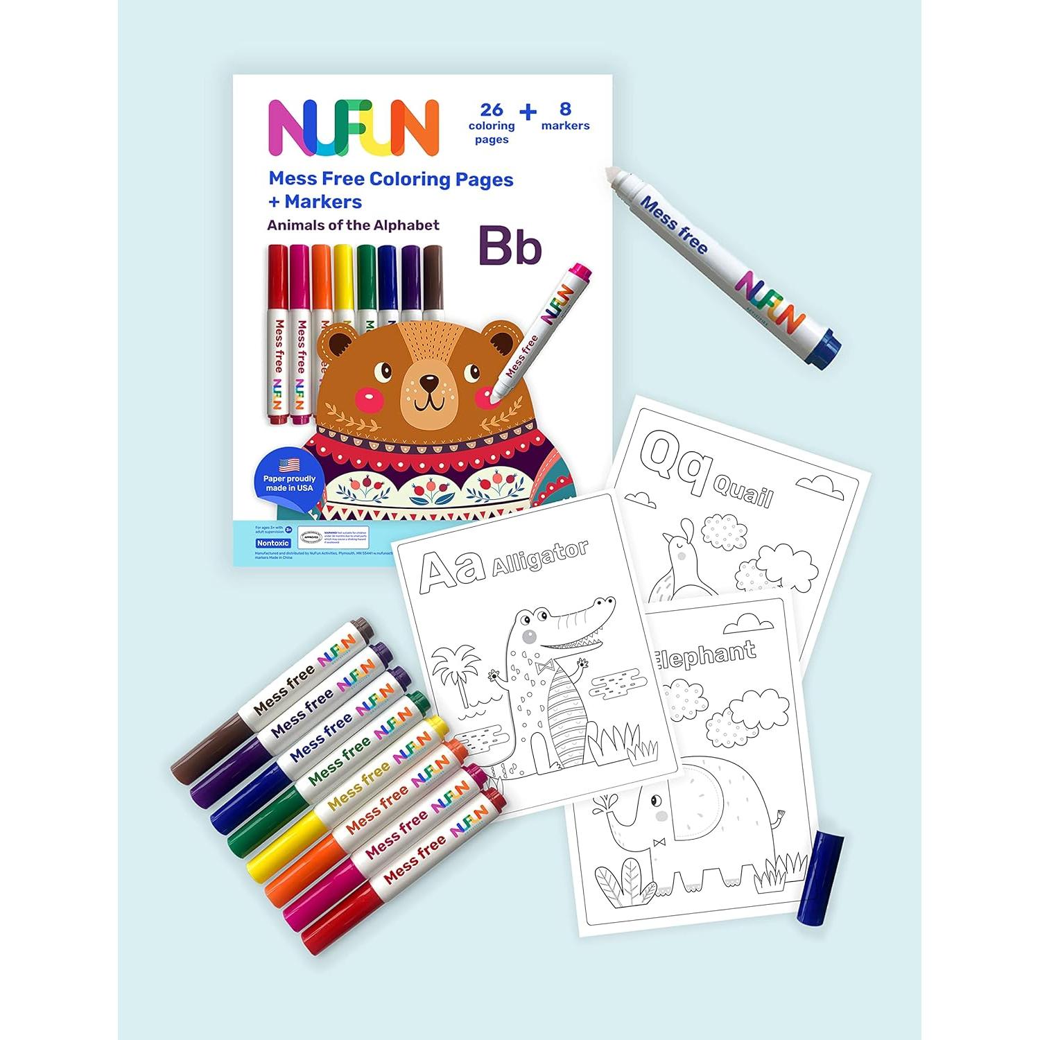 Conjunto de Coloreado Sin Desorden NuFun - Animales A-Z