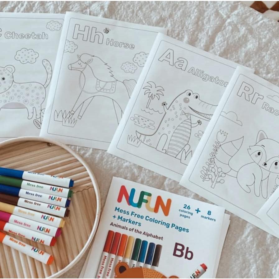Conjunto de Coloreado Sin Desorden NuFun - Animales A-Z