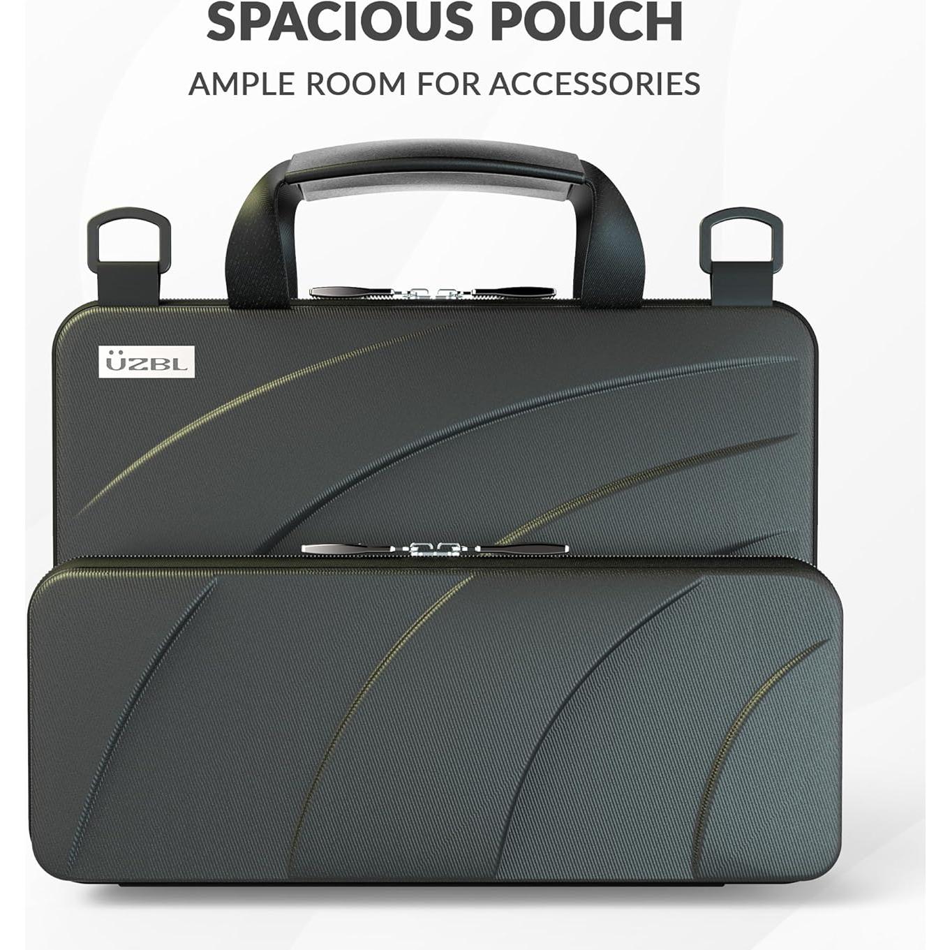 Funda Dura UZBL para Chromebook 11-11.6" con Correa y Bolsa