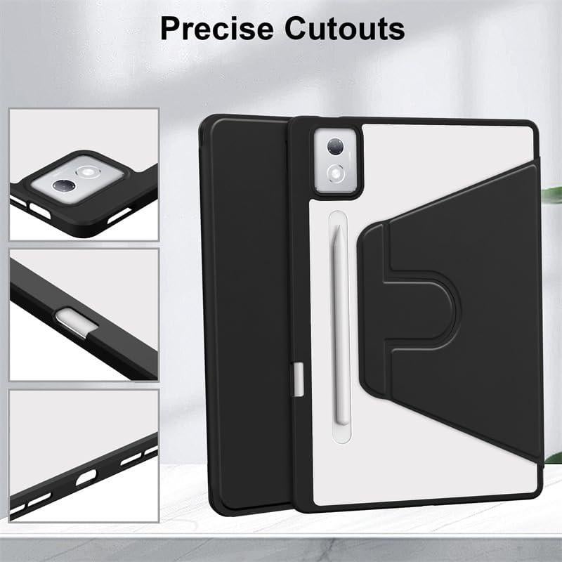 Funda Rotativa para Lenovo Xiaoxin Pad Pro 12.7" 2023/2025 - Negro