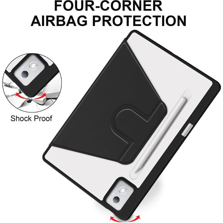 Funda Rotativa para Lenovo Xiaoxin Pad Pro 12.7" 2023/2025 - Negro