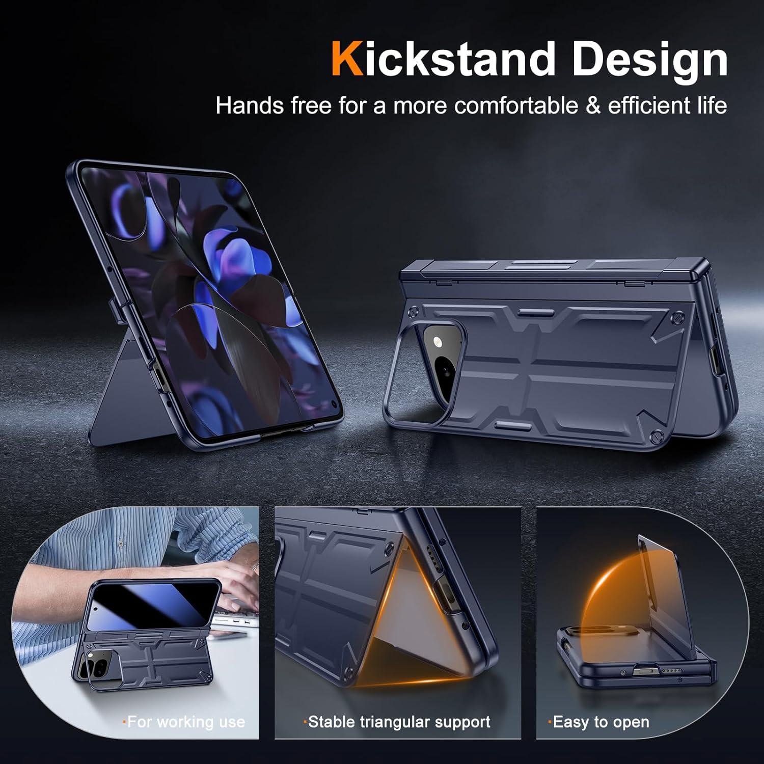 Funda Slim Spoovcto para Google Pixel 9 Pro Fold - Azul Marino