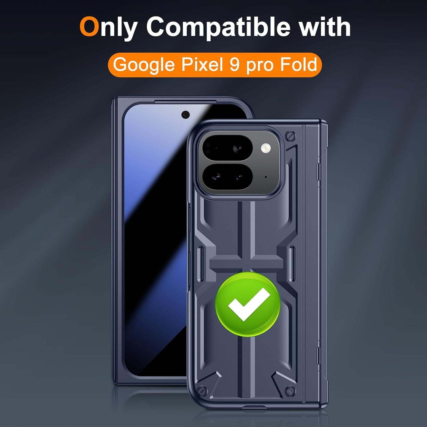 Funda Slim Spoovcto para Google Pixel 9 Pro Fold - Azul Marino