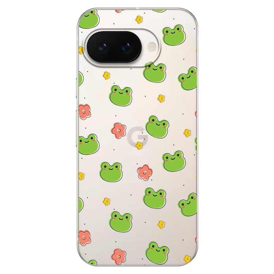 Funda Blingy's para Google Pixel 9a - TPU Transparente Rana Linda