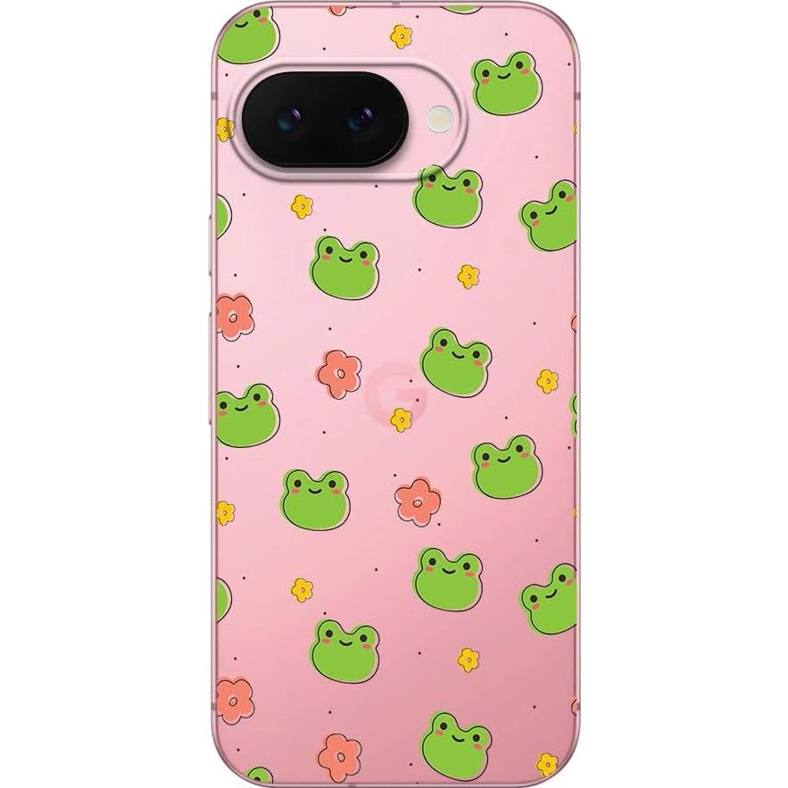 Funda Blingy's para Google Pixel 9a - TPU Transparente Rana Linda