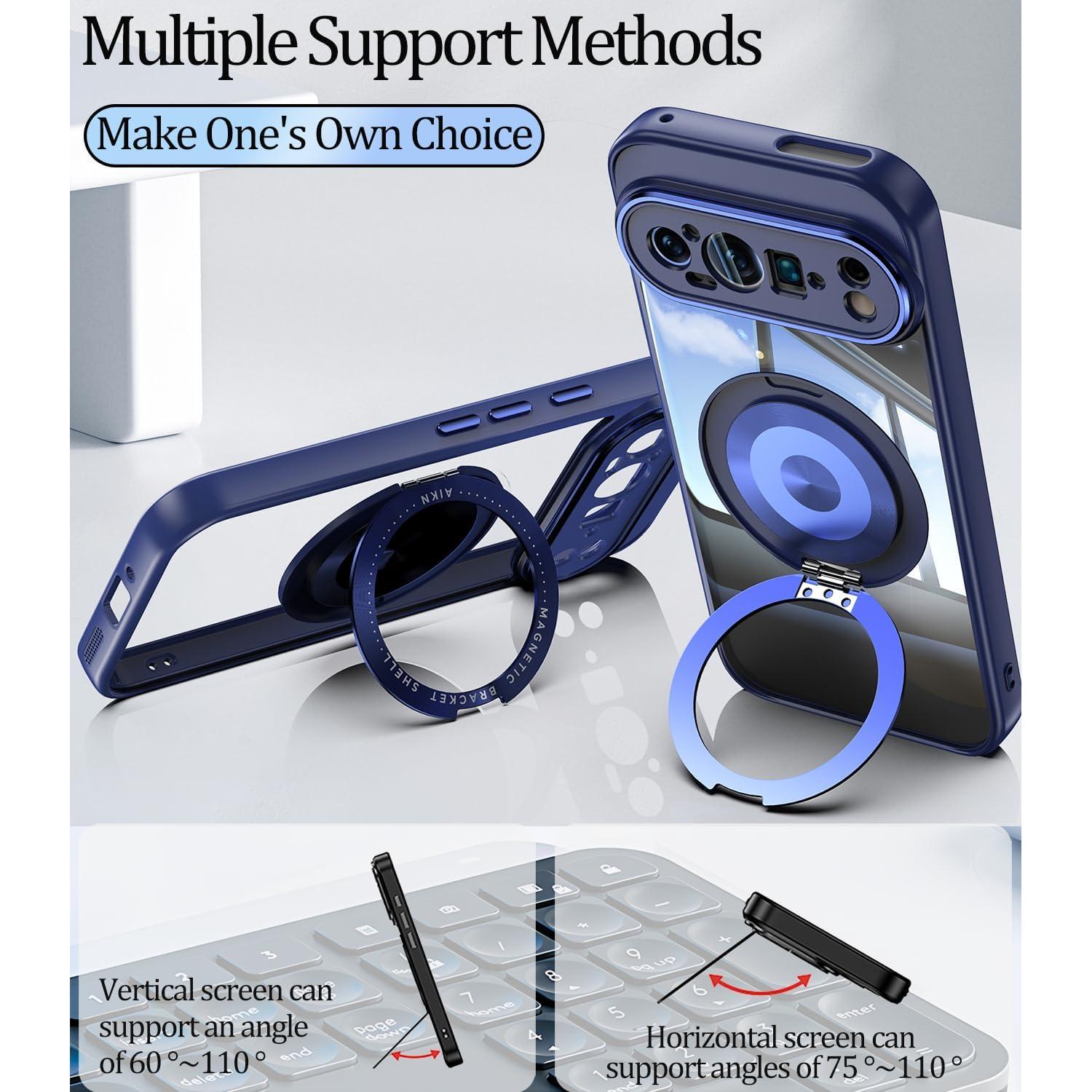 Funda Protectora Google Pixel 9 Pro XL Wousunly Azul Grado Militar