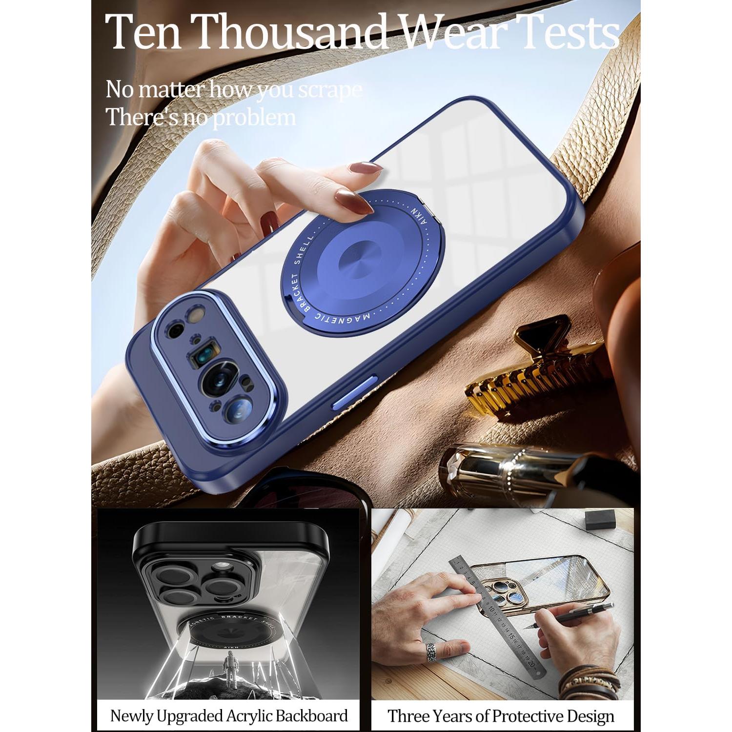 Funda Protectora Google Pixel 9 Pro XL Wousunly Azul Grado Militar