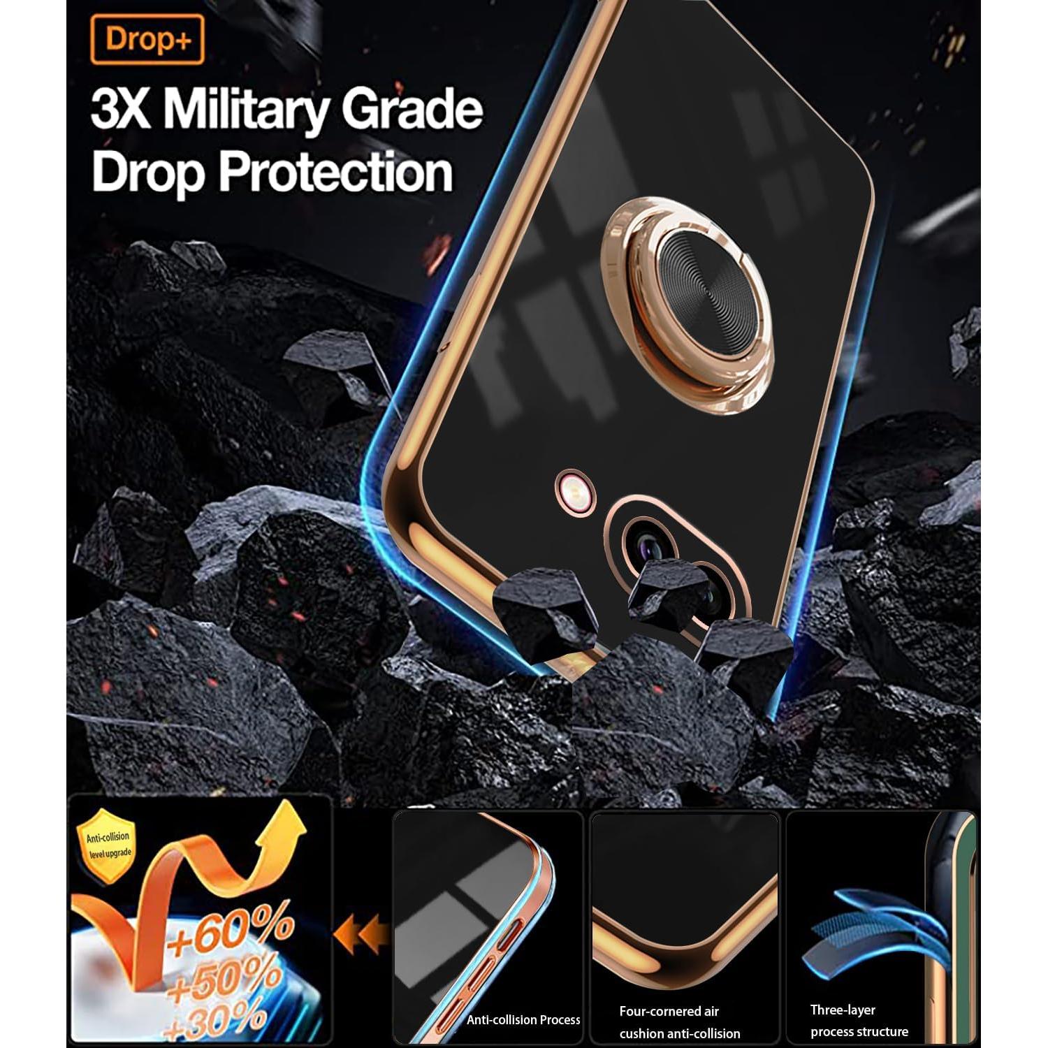 Funda para Google Pixel 9a Hlgcokro Silicona Magnética Negra