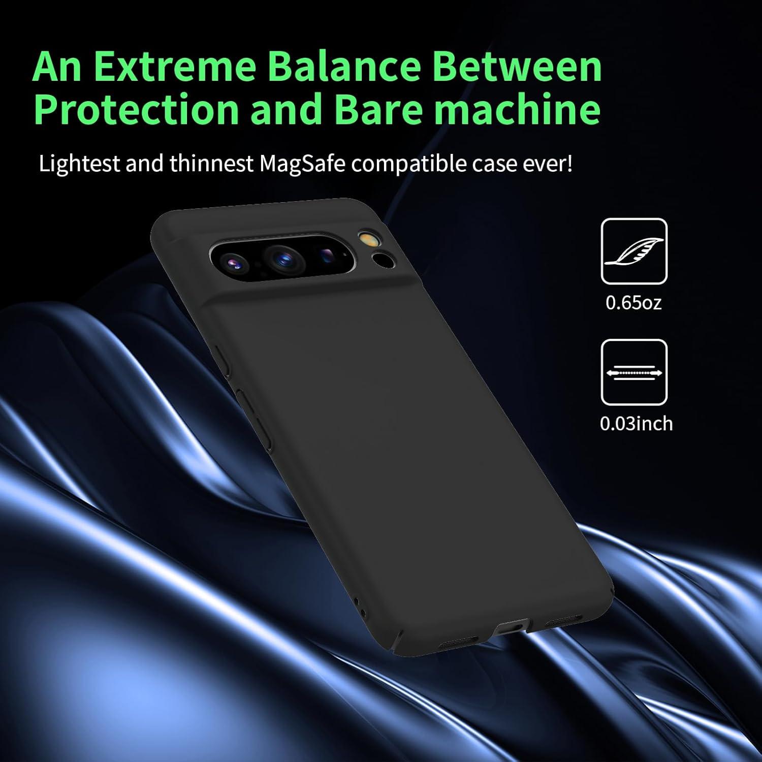 Funda Slim Magnética GRECAZO para Google Pixel 9 Pro/9 Azul