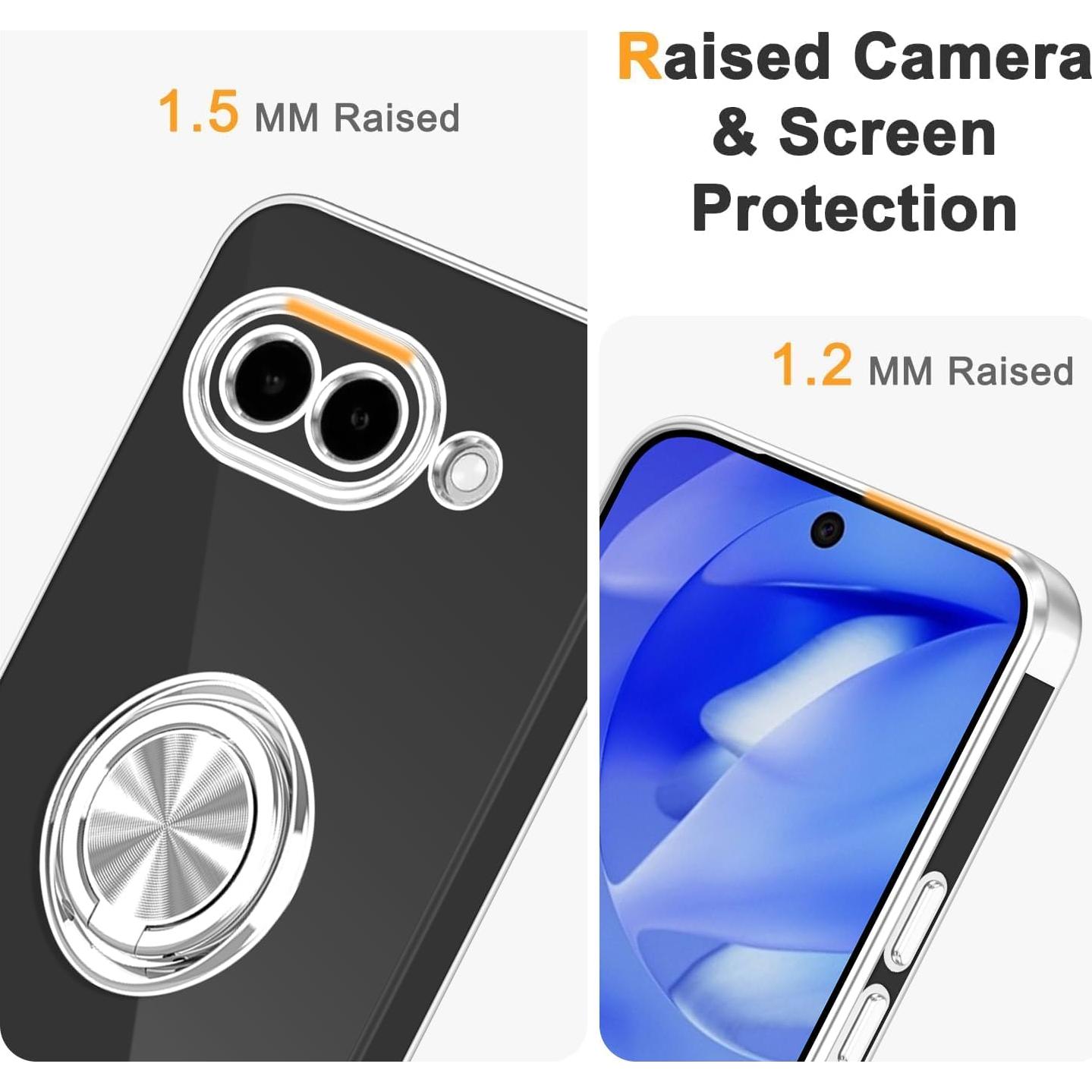 Funda Tnarru para Google Pixel 9A Plata con Soporte Magnético