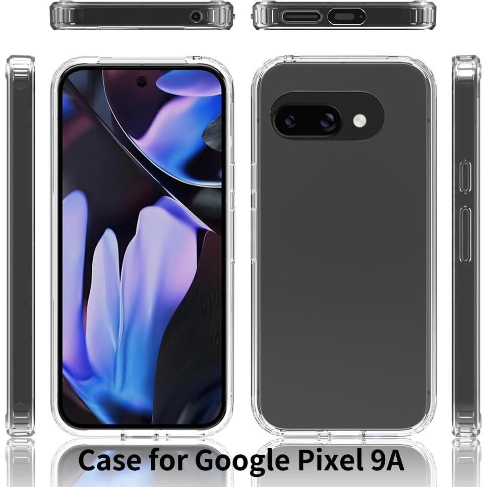 Funda Transparente Sucnakp para Google Pixel 9A TPU Slim