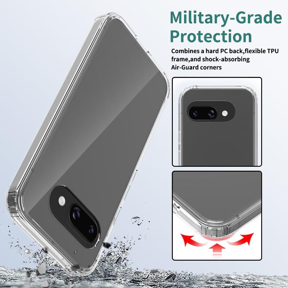 Funda Transparente Sucnakp para Google Pixel 9A TPU Slim