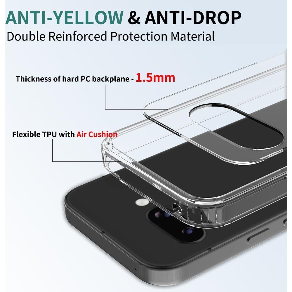 Funda Transparente Sucnakp para Google Pixel 9A TPU Slim