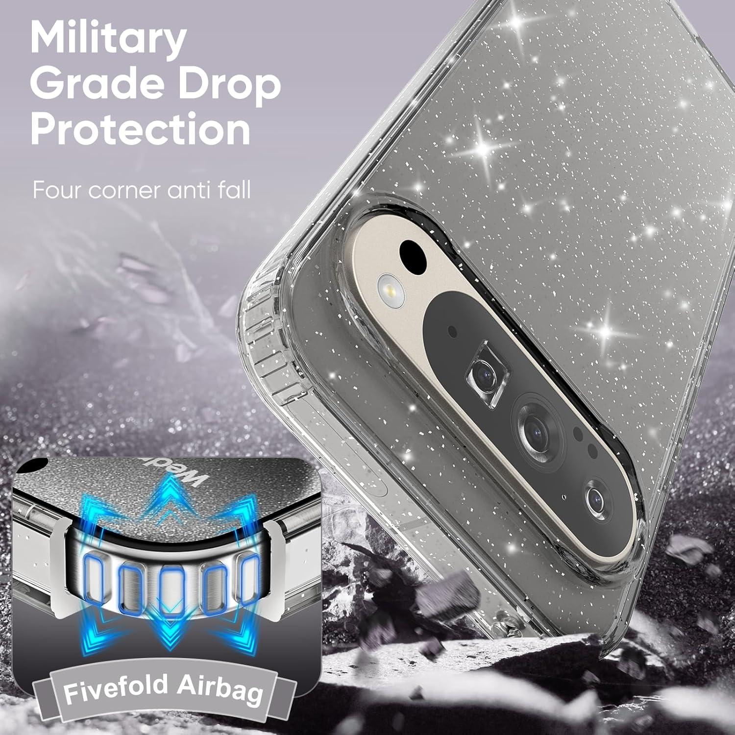 Funda Transparente Brillante Tuokiou para Google Pixel 9/9 Pro