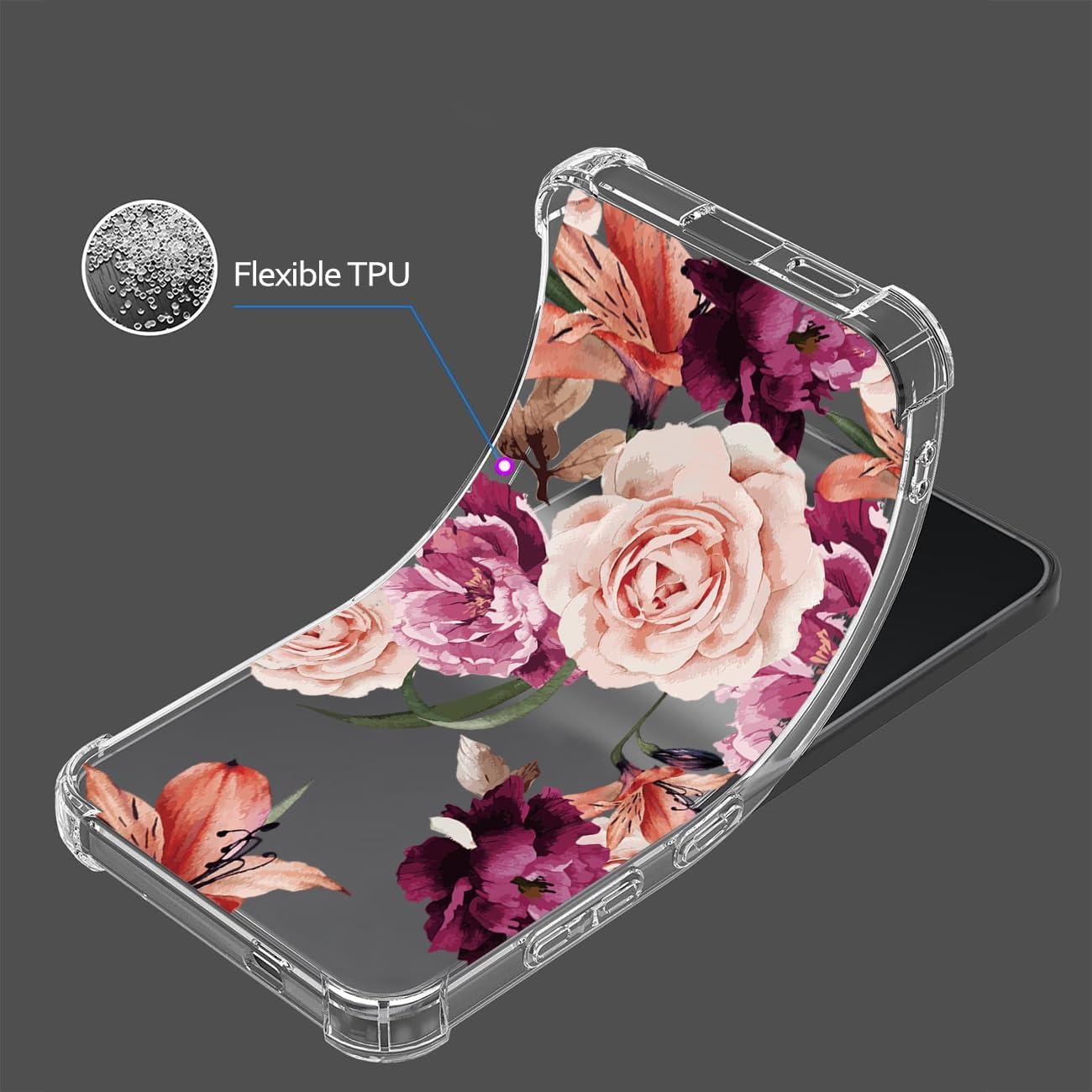 Funda Protectora TPU Floral para Google Pixel 9 y 9 Pro