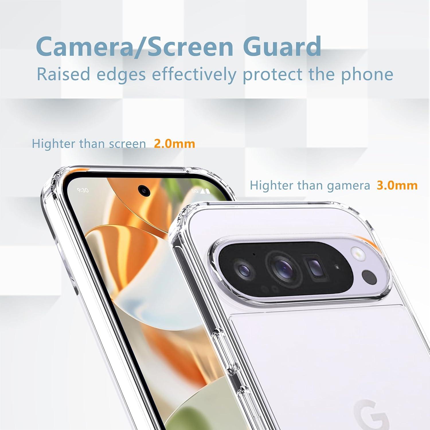 Funda Transparente Anoowkoa para Google Pixel 9/9 Pro - Resistente a Golpes