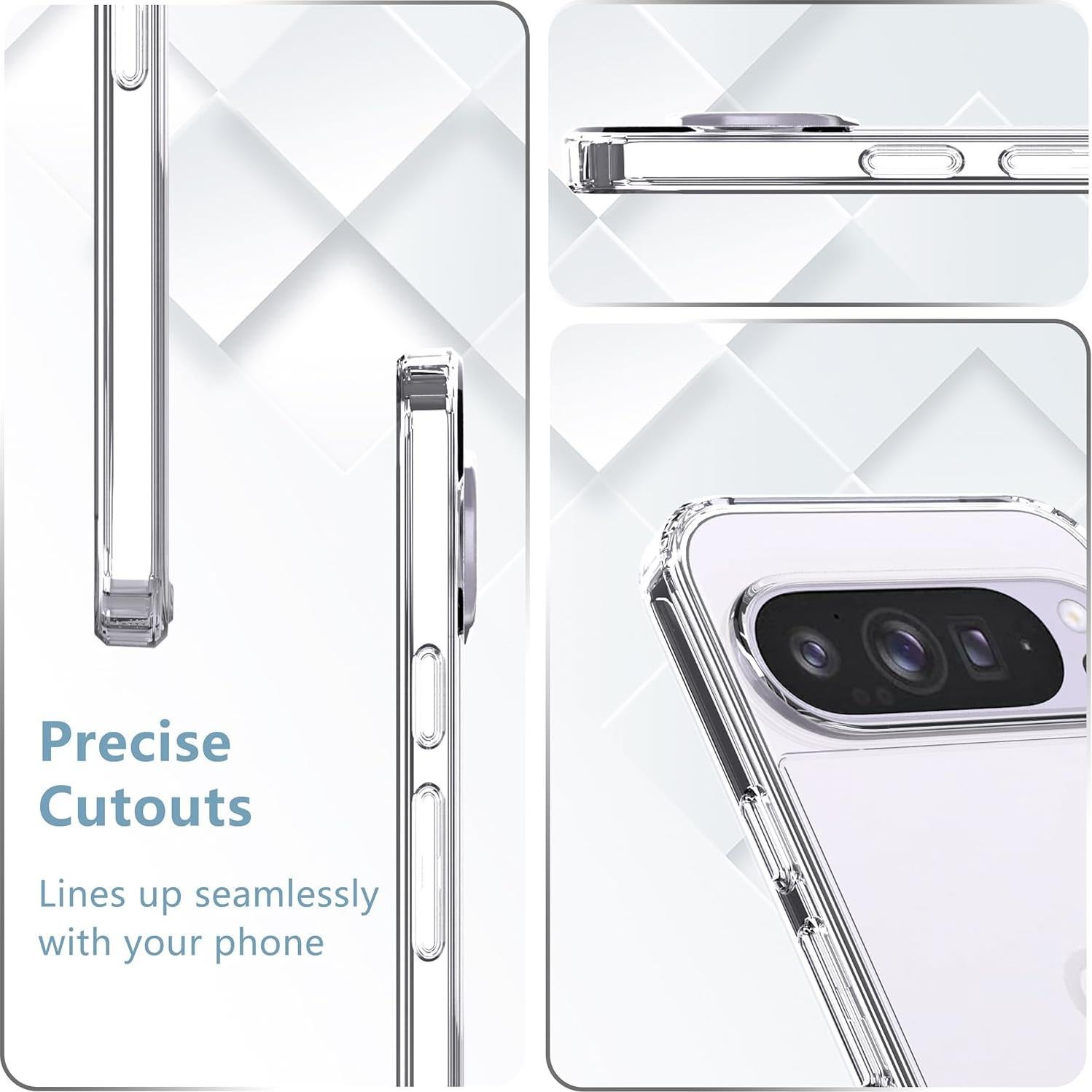 Funda Transparente Anoowkoa para Google Pixel 9/9 Pro - Resistente a Golpes