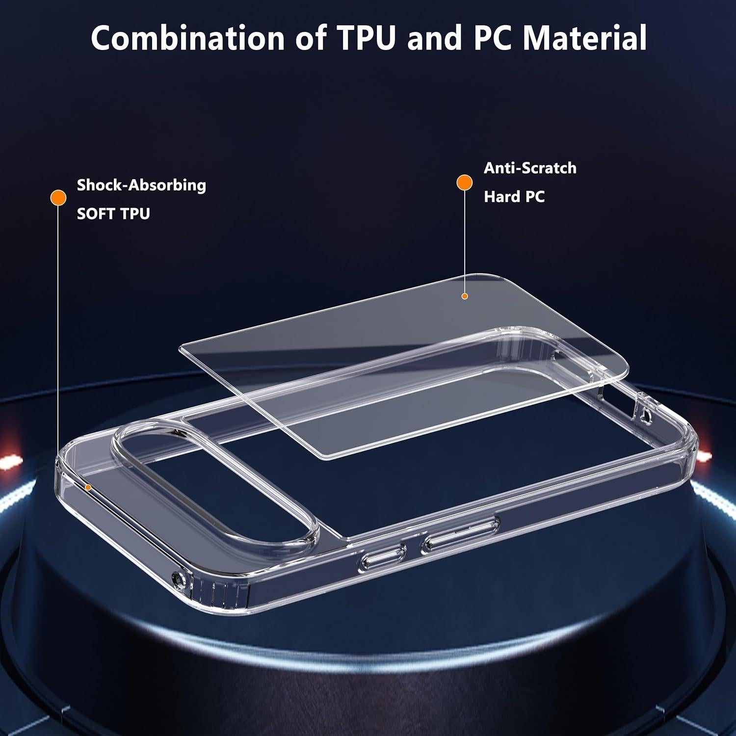 Funda Transparente Anoowkoa para Google Pixel 9/9 Pro - Resistente a Golpes