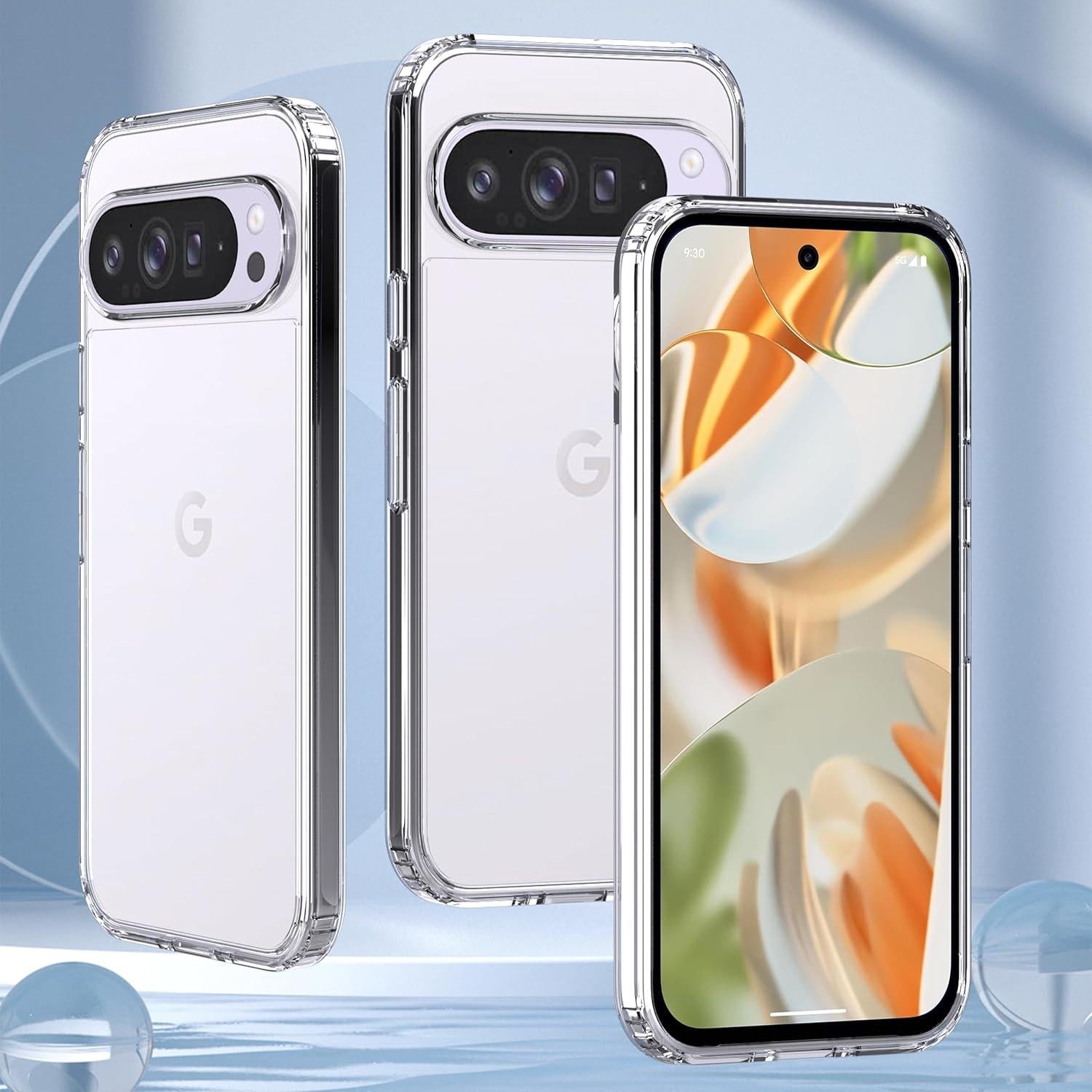 Funda Transparente Anoowkoa para Google Pixel 9/9 Pro - Resistente a Golpes